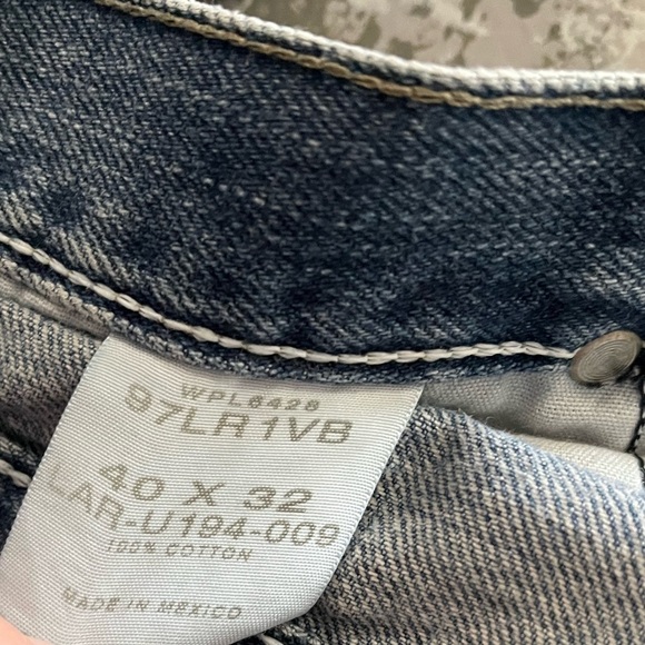 Wrangler x Vintage Reworked Upcycled Pieced Denim Midi Skirt Plus Size - Picture 11 of 11